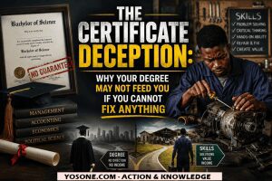 The Certificate Deception: Why Your Degree May Not Feed You If You Cannot Fix Anything 3 Your Degree is Not a Meal Ticket – And Here is Why