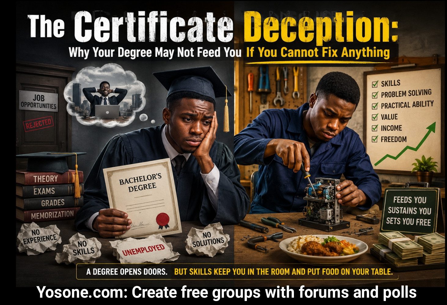 The Certificate Deception: Why Your Degree May Not Feed You If You Cannot Fix Anything